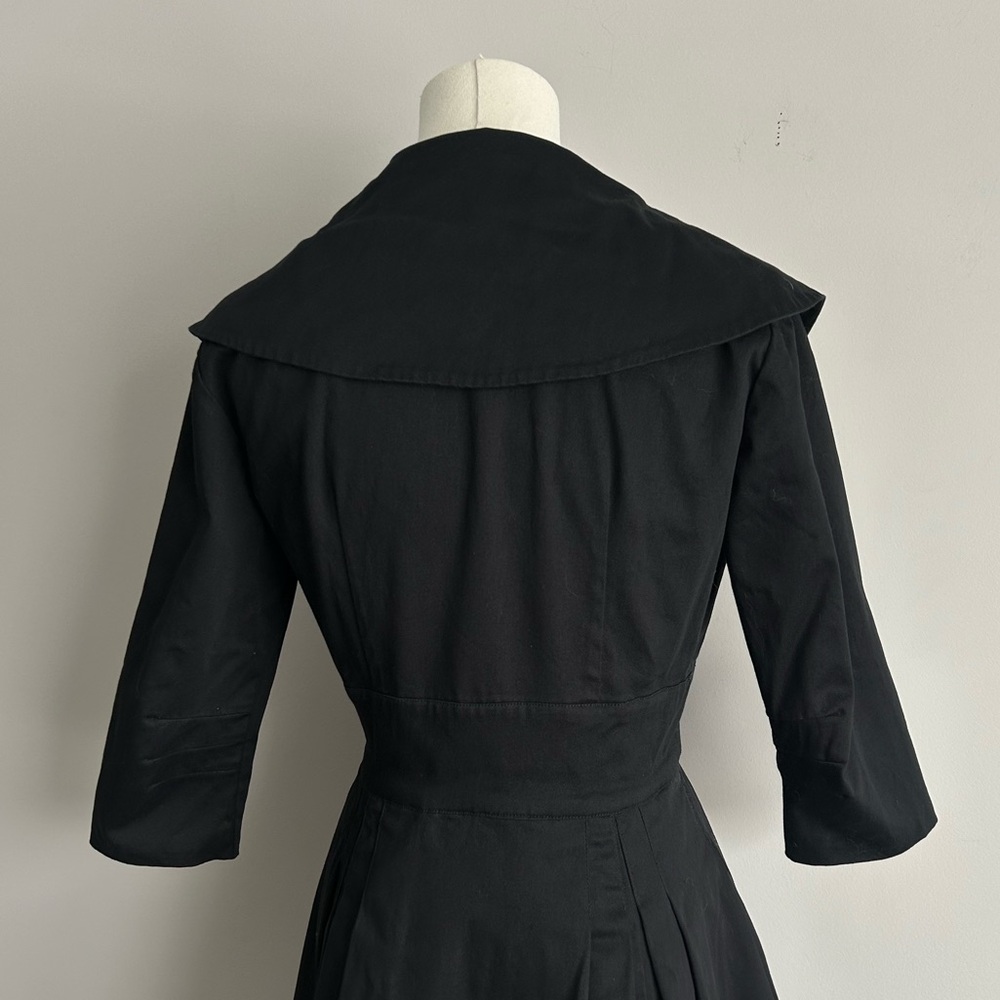 Trashy Diva by Candice Gwinn Black Vintage Fit & Flare Dress Womens 4 - Picture 4 of 7